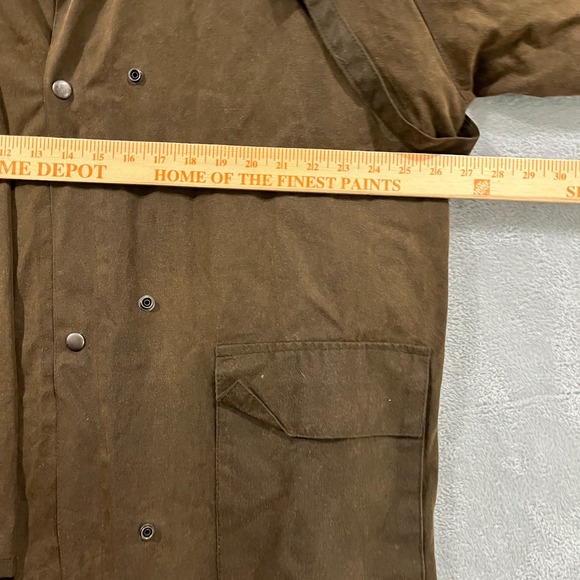 Sydney Oilskin Coat Mens 2XLCanvas Wax‎ Duster Equestrian Western Australian VTG - Picture 13 of 15
